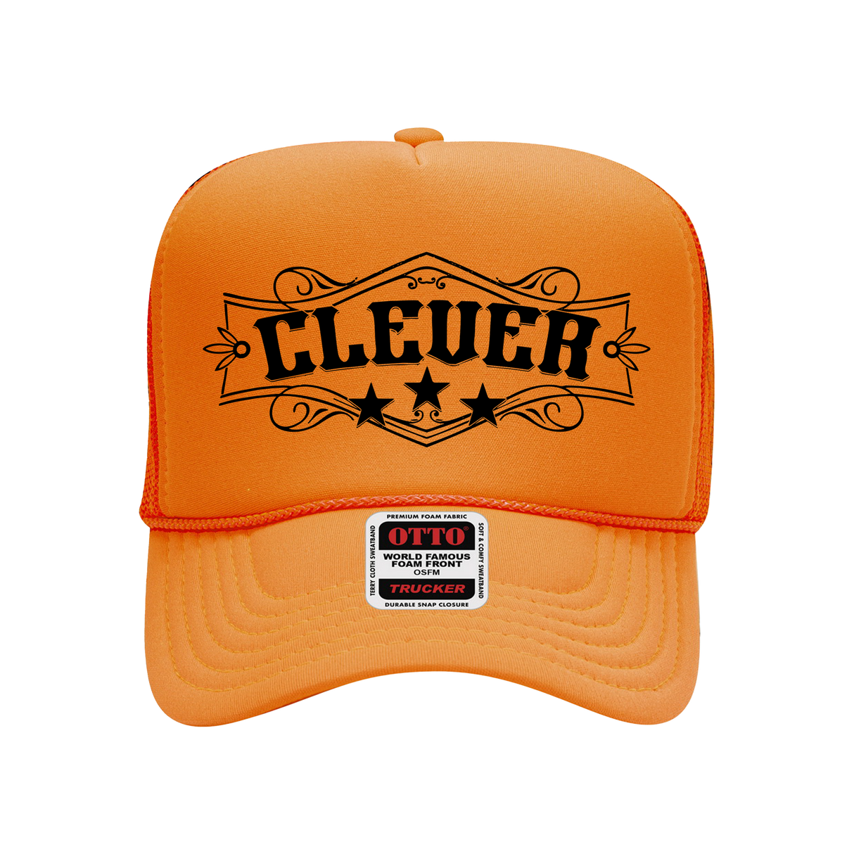 Clever - Western Trucker Hat (Neon Orange) (Pre-Order)