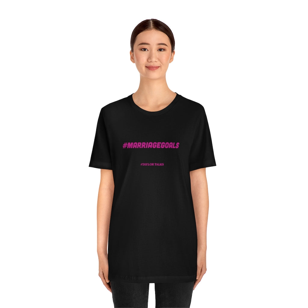 Fantasia - Marriage Goals Pink/black Tee