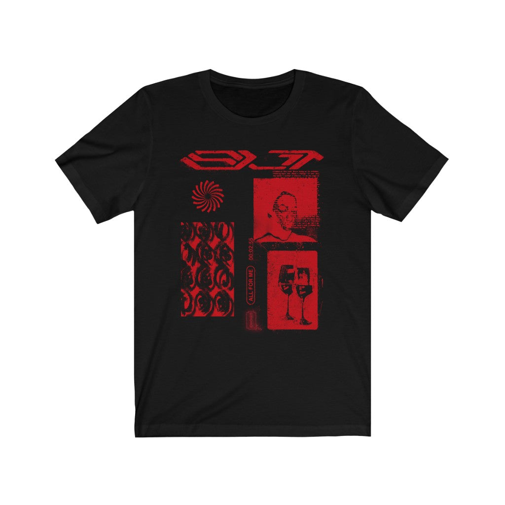 Slit - Red on Black Shirt