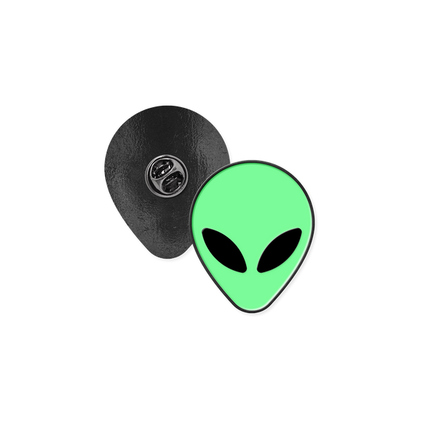AlienWear - Alien Head Glow In The Dark Enamel Pin