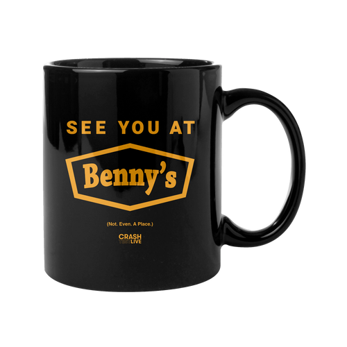 Crash Test Live - See You At Benny's Coffee Mug