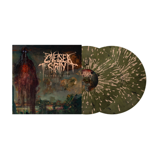 Chelsea Grin - Suffer in Hell // Suffer in Heaven - Olive Green & Black Marble w/Gold (Limited to 500)