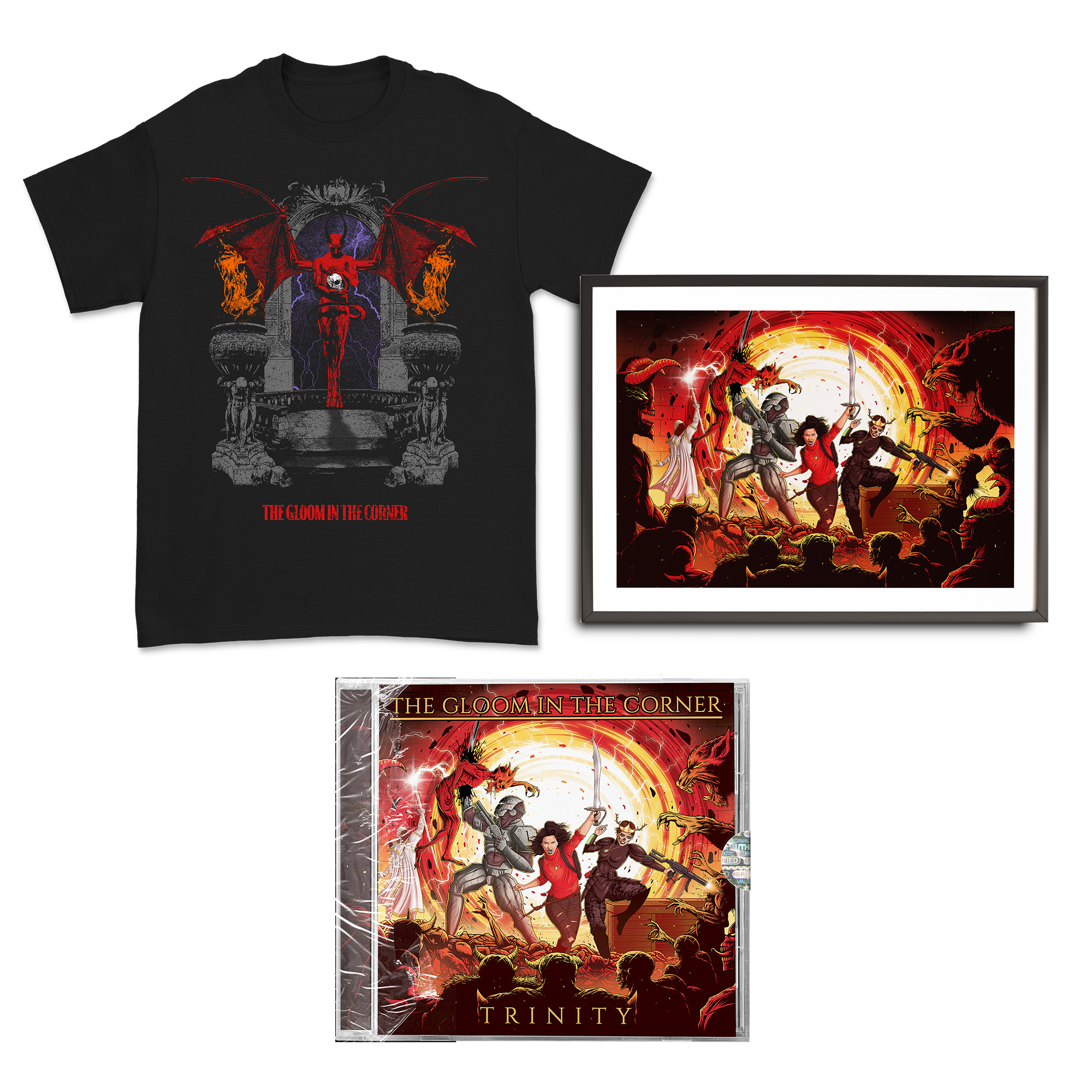 The Gloom In The Corner - Devil Wings T-Shirt // Poster // CD