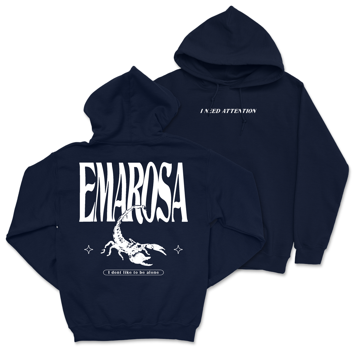 Emarosa - Attention Hoodie - Navy