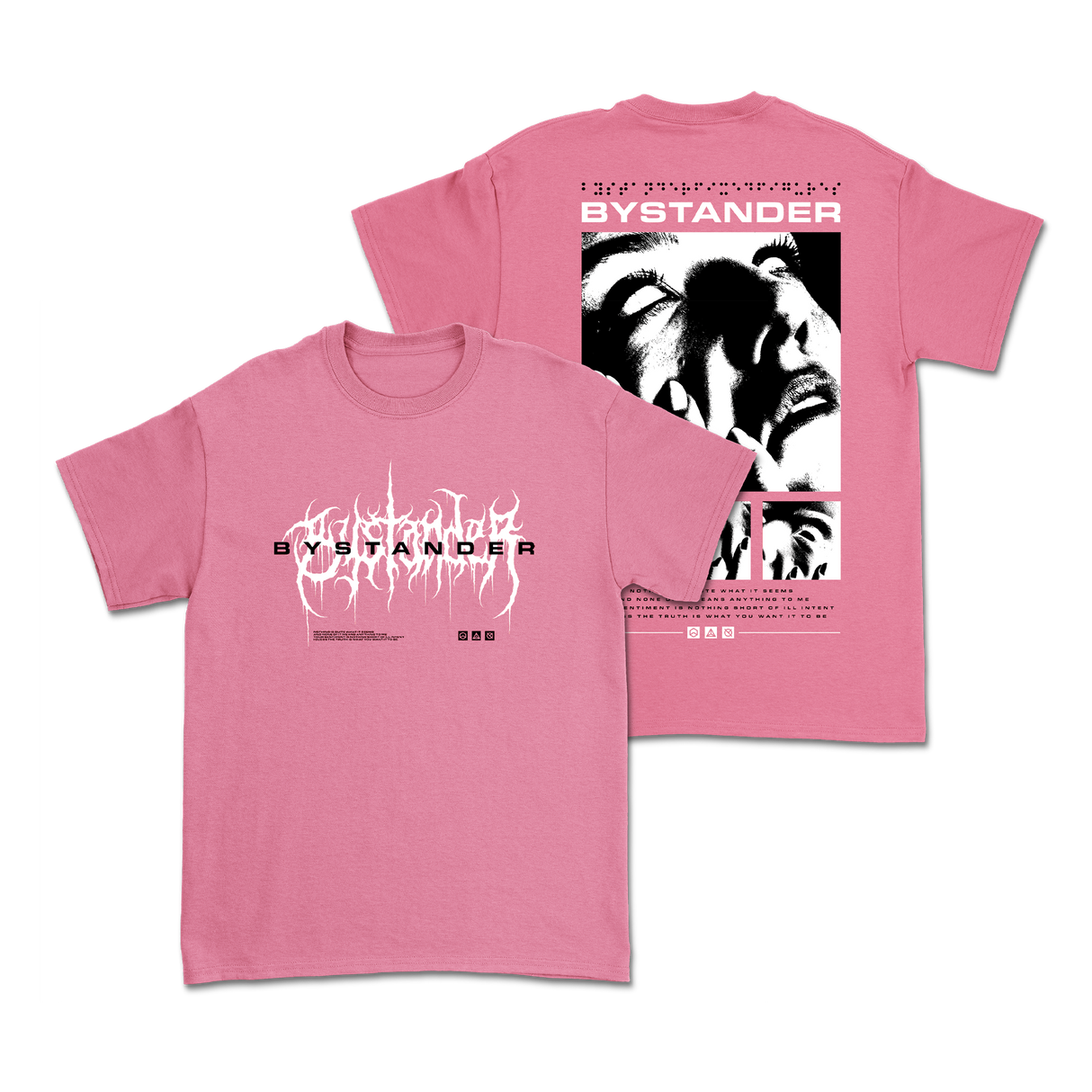 Bystander - Pink Eyeless T-Shirt