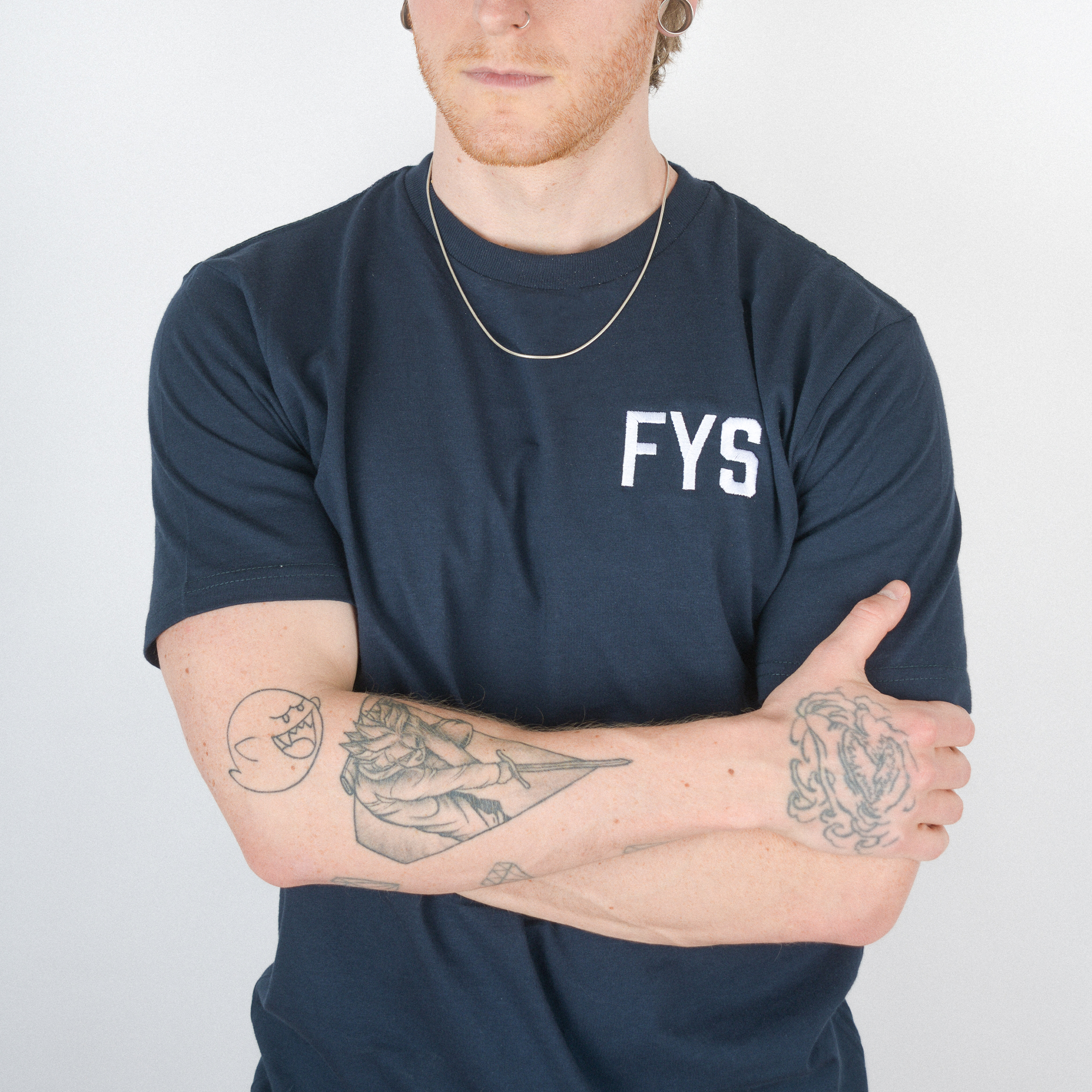 Four Year Strong - Embroidered Logo Shirt (Navy)