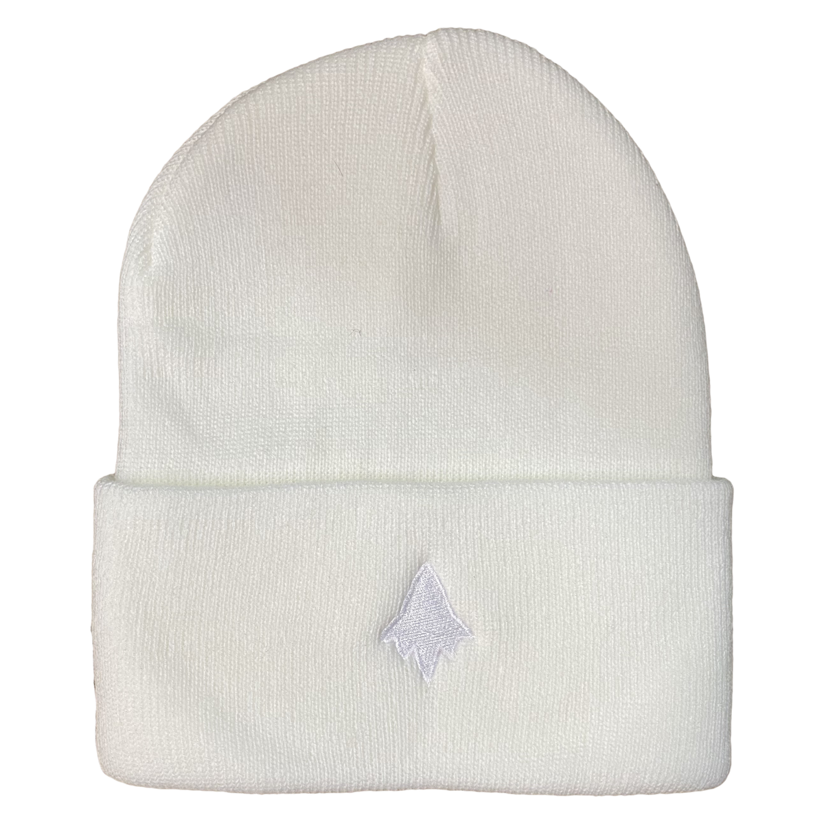 Infinity Shred - White Embroidered Beanie