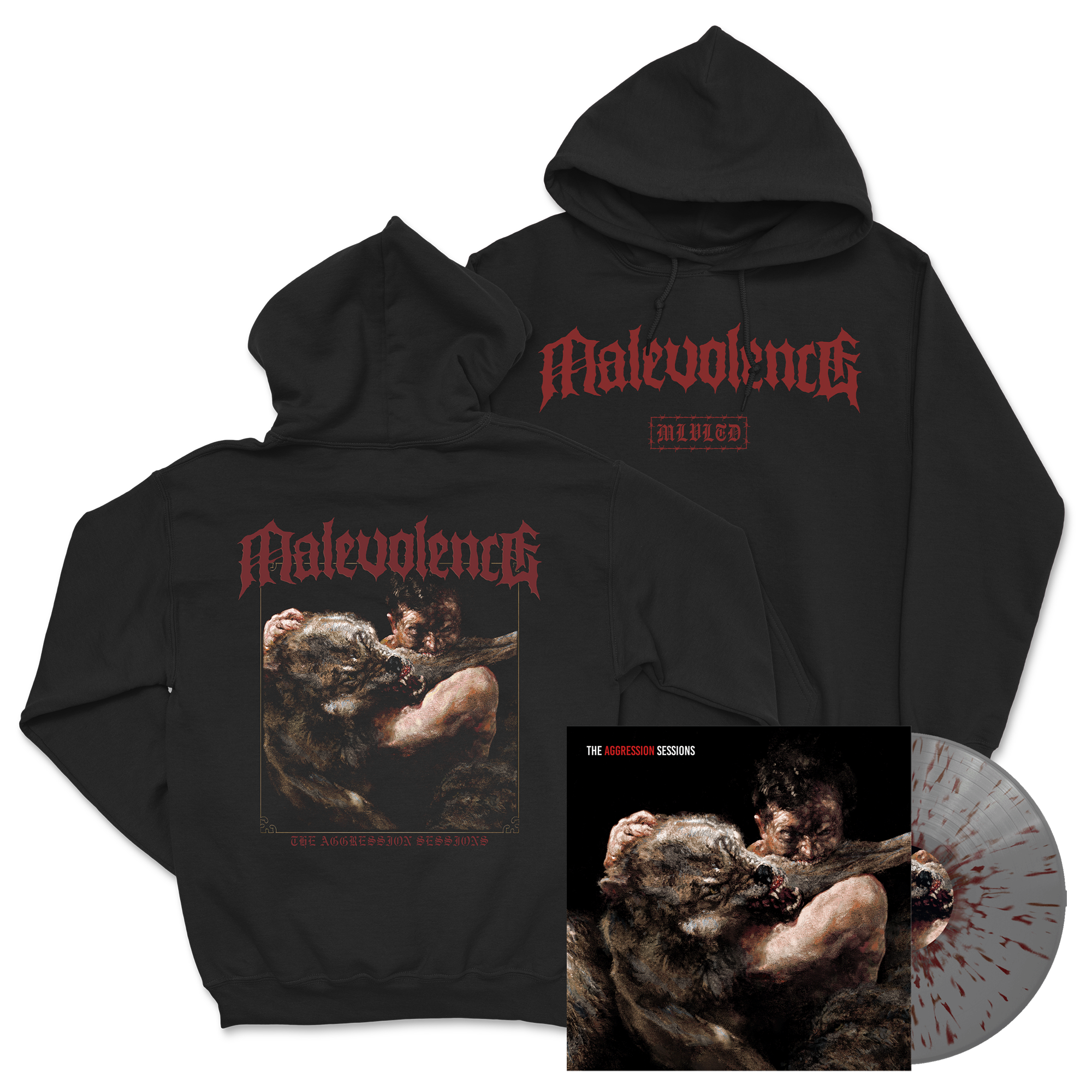 Malevolence - The Aggression Sessions LP + Hoodie Bundle