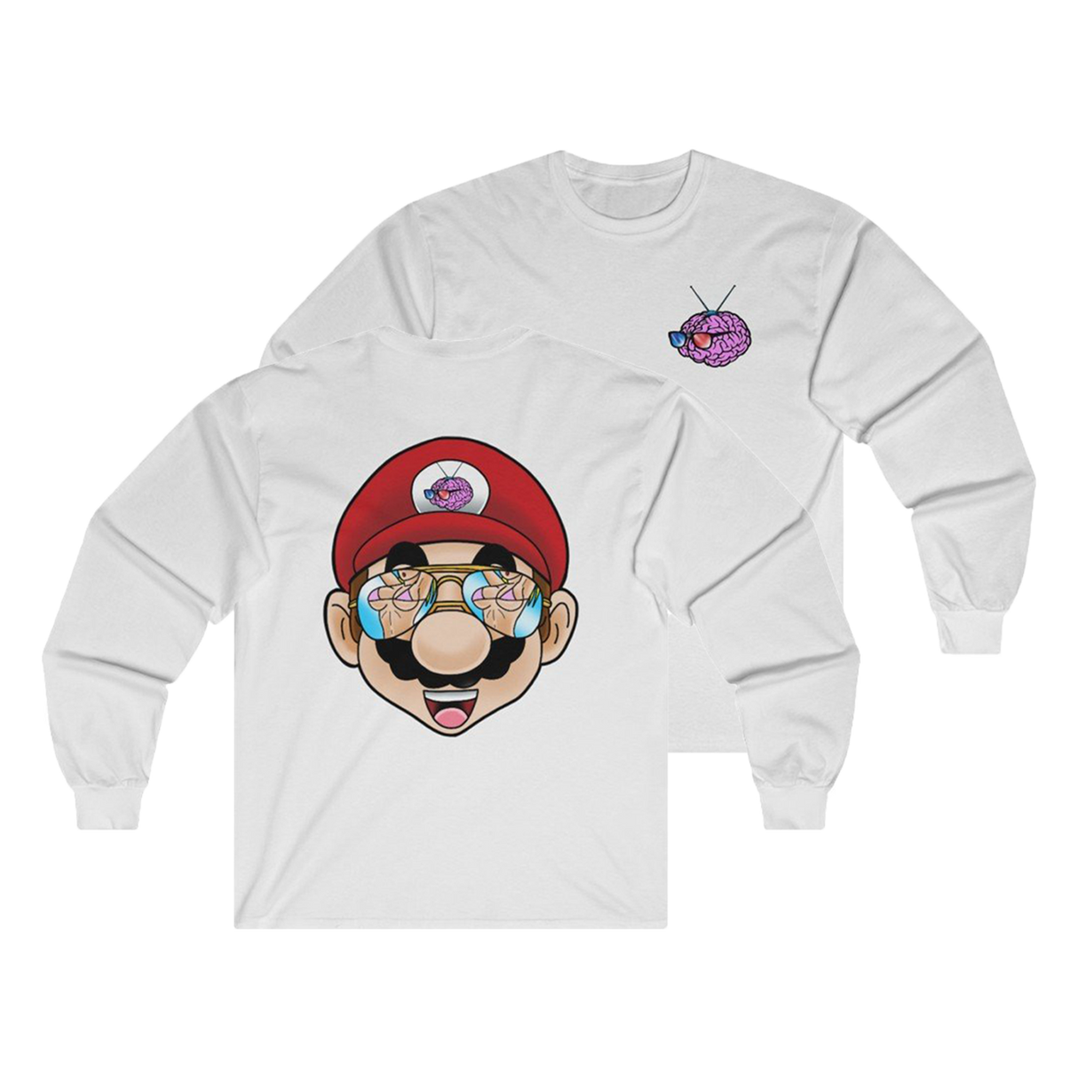 NerdyVision - Beach Browsing Plumber Long Sleeve