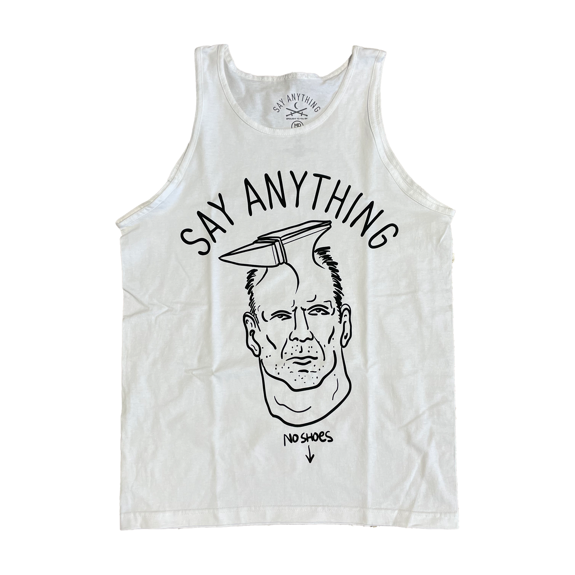 Say Anything - White Bruce Tank Top