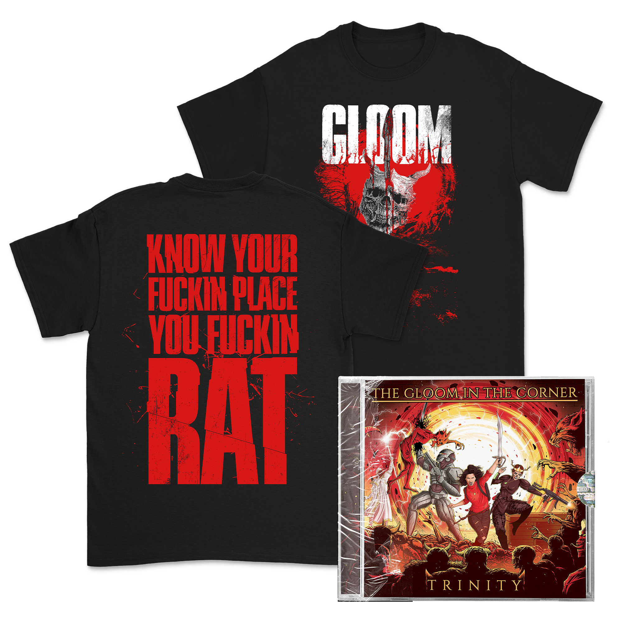 The Gloom In The Corner - Fucking Rat T-Shirt // CD