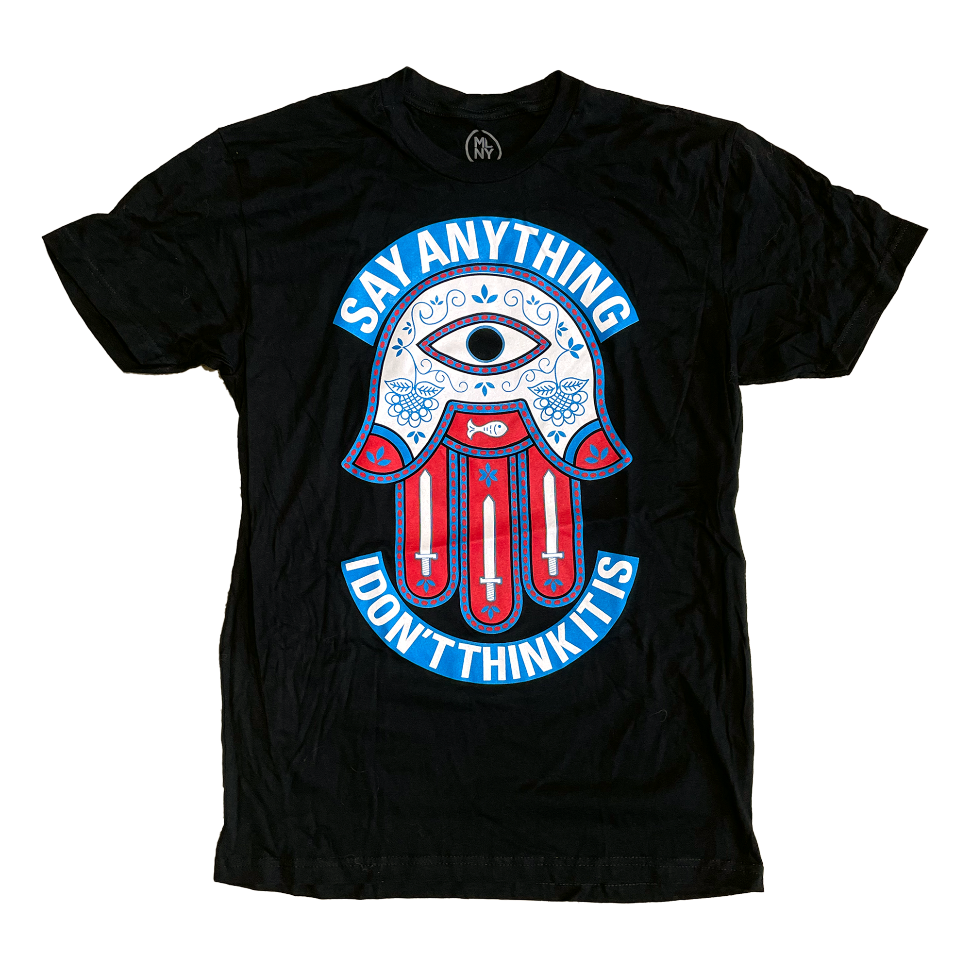 Say Anything - Red/Blue Hand Logo (Black)