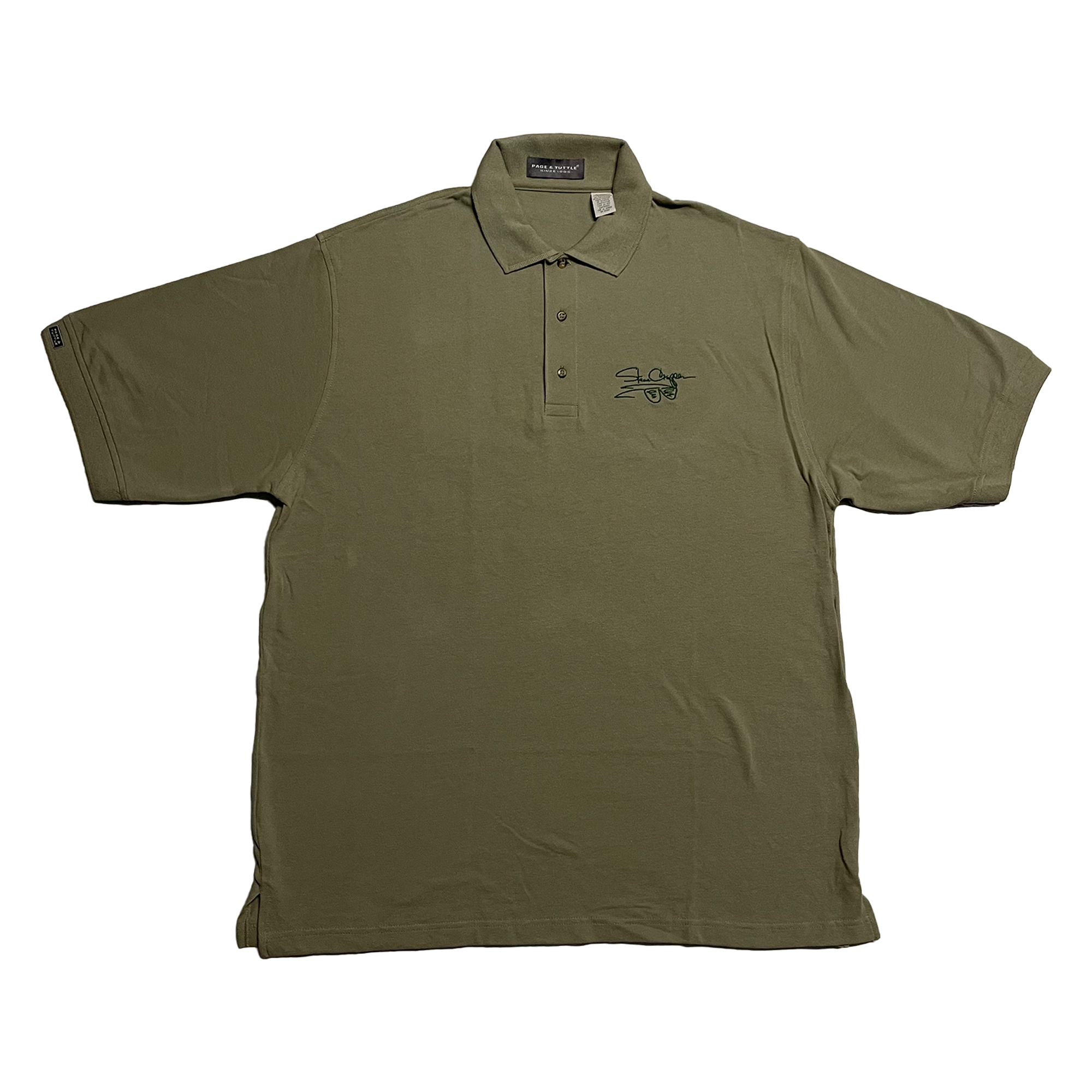 Steve Cropper - Embroidered Olive Polo Shirt