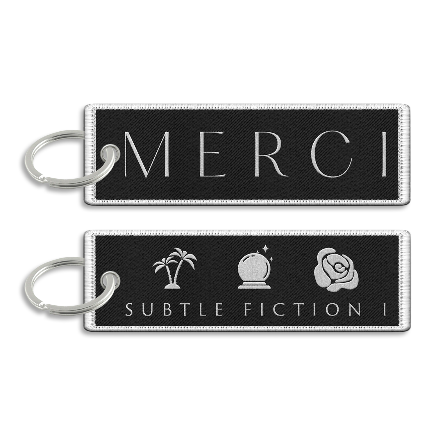 Merci - Subtle Fiction I Embroidered Keychain