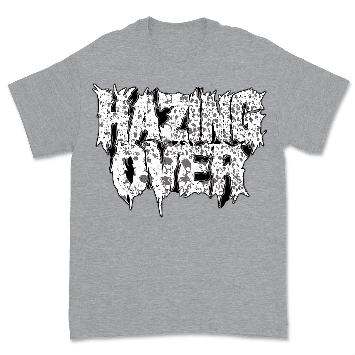 Hazing Over - Monochrome Skull Logo Shirt