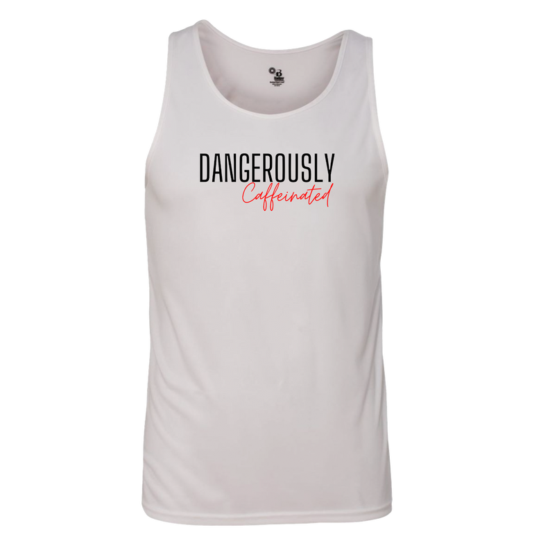 Kevin Cooney - Dangerously Caffeinated Men's Athletic Tank Top (White)
