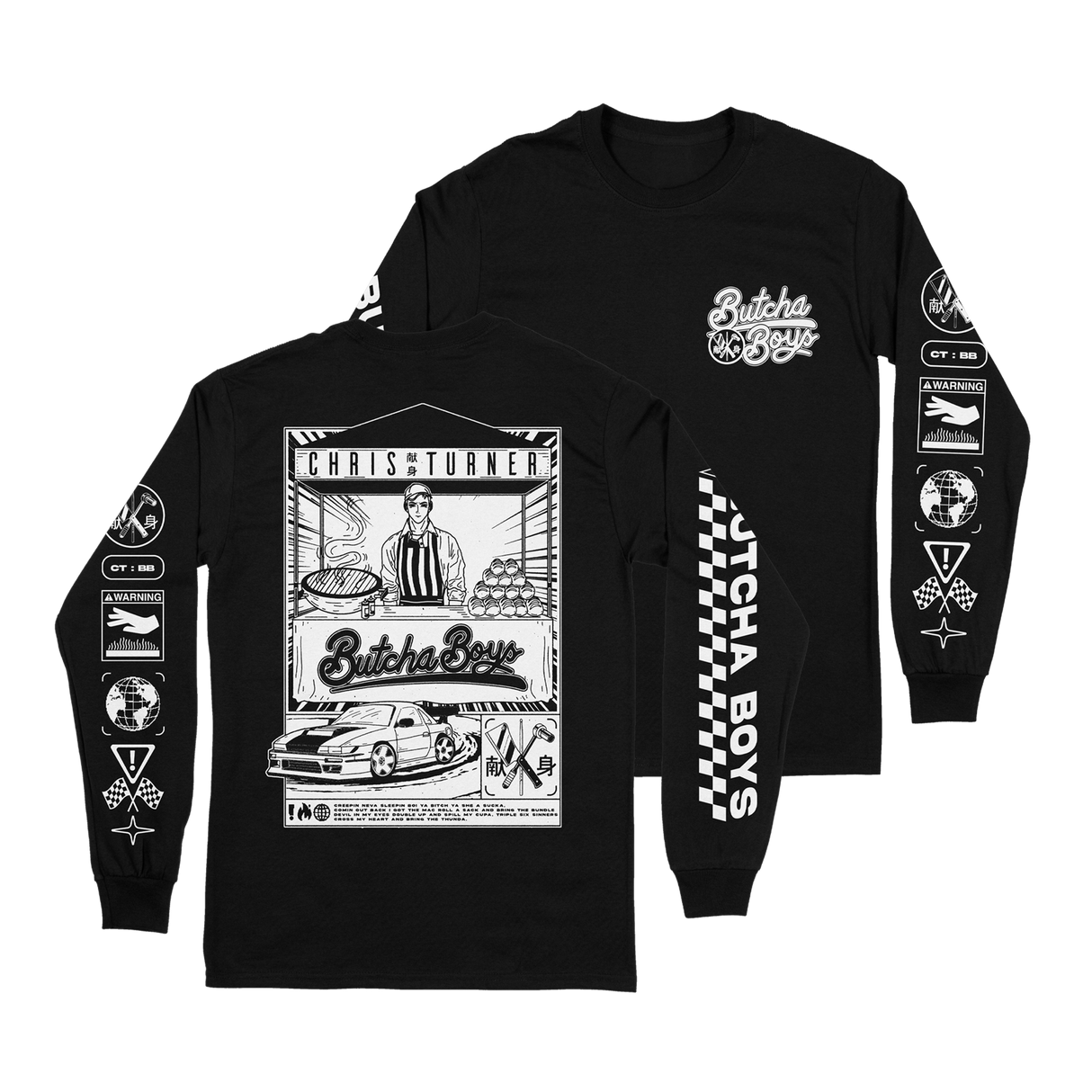 Chris Turner - Butcha Boys Long Sleeve (Black)