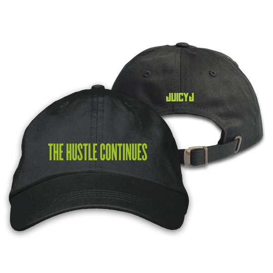 Juicy J - The Hustle Continues Green Print Dad Hat