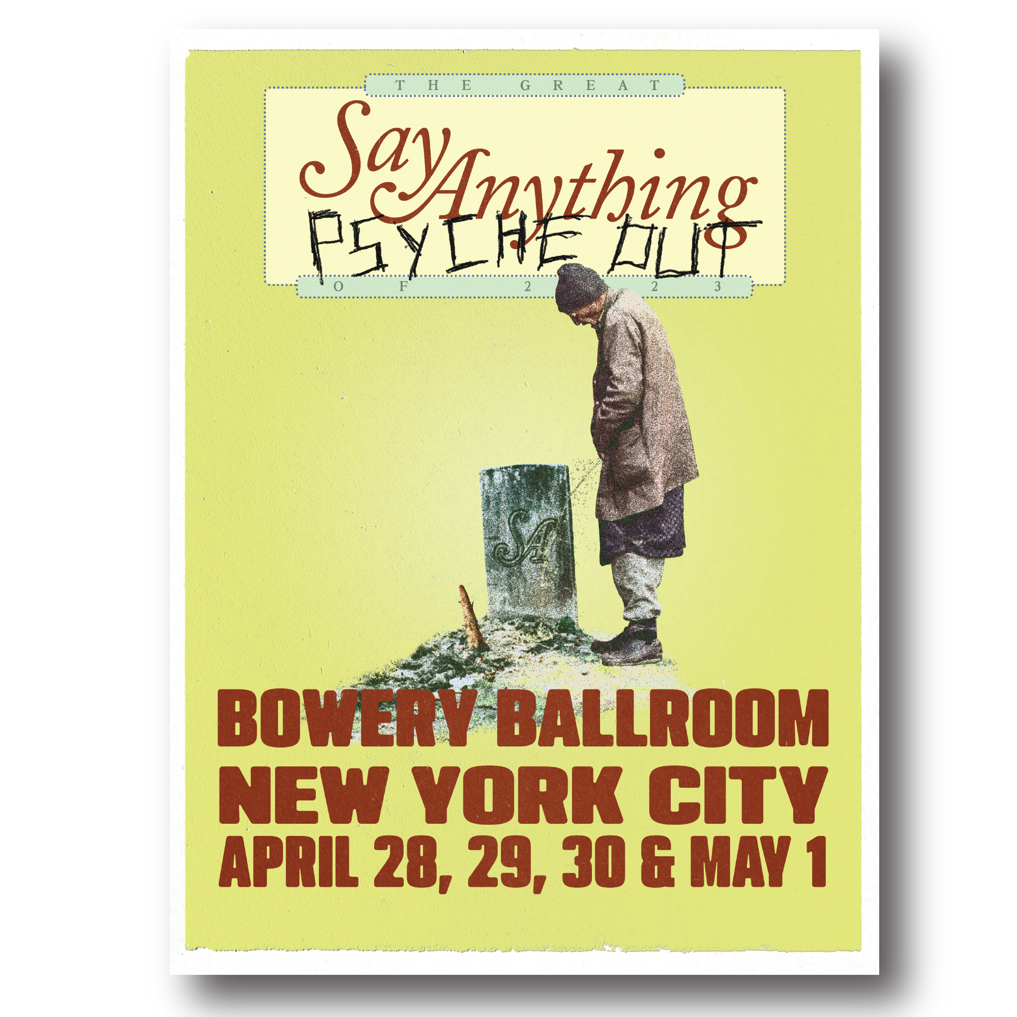 Say Anything - 2023 Tour Poster - NYC