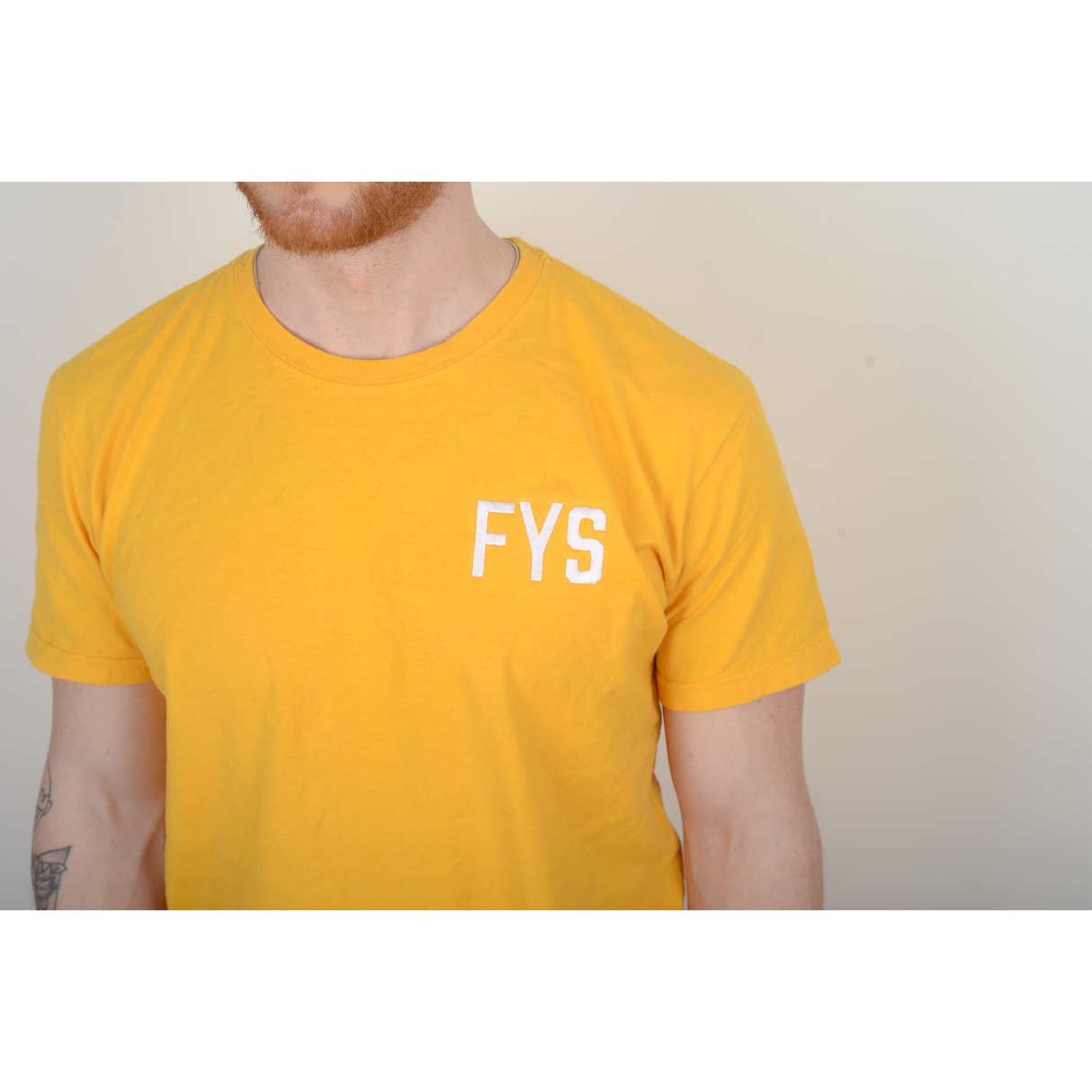 Four Year Strong - Embroidered Logo Shirt (Yellow)