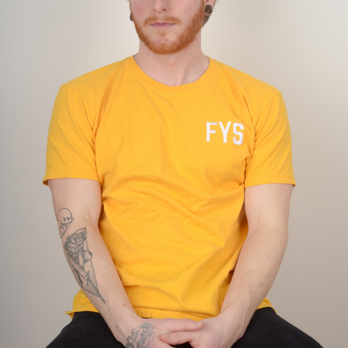 Four Year Strong - Embroidered Logo Shirt (Yellow)