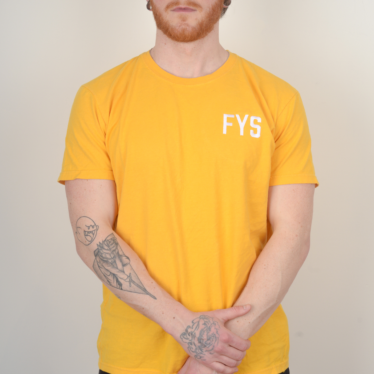 Four Year Strong - Embroidered Logo Shirt (Yellow)