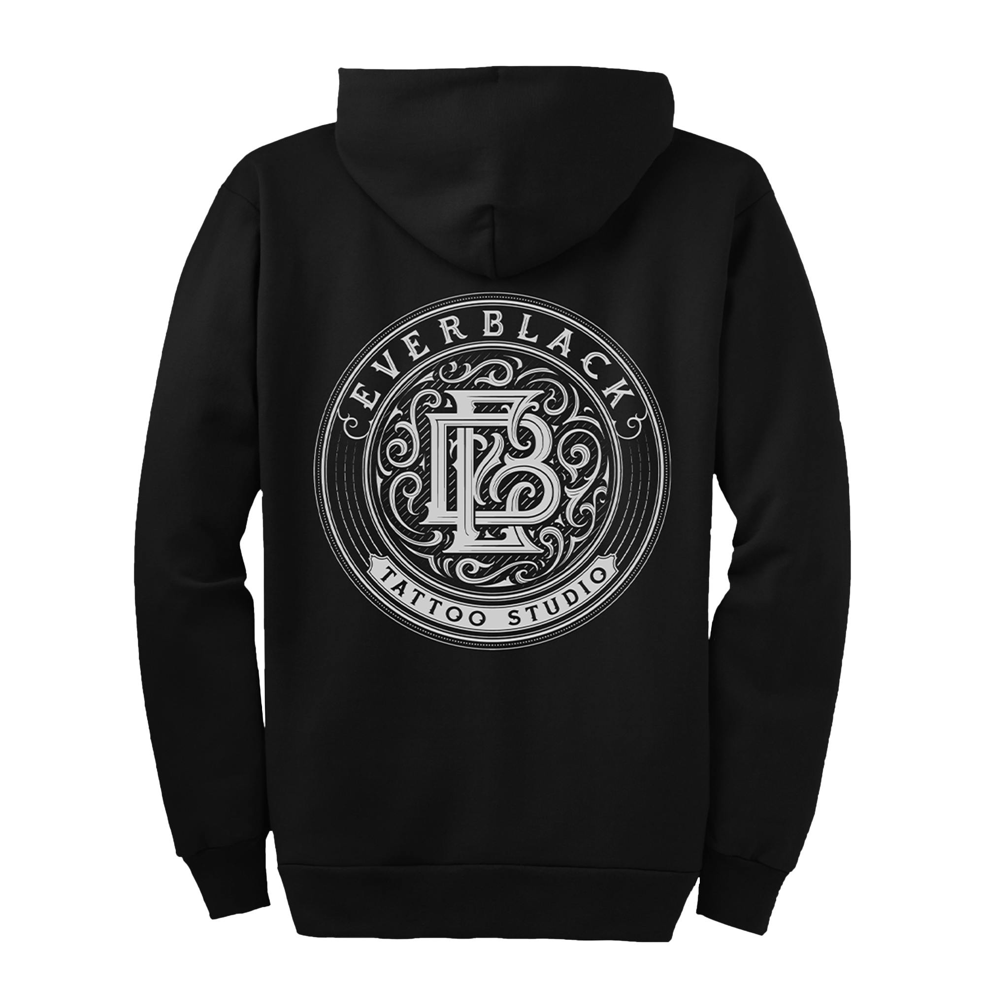 Ever Black Tattoo - Zip Up Hoodie